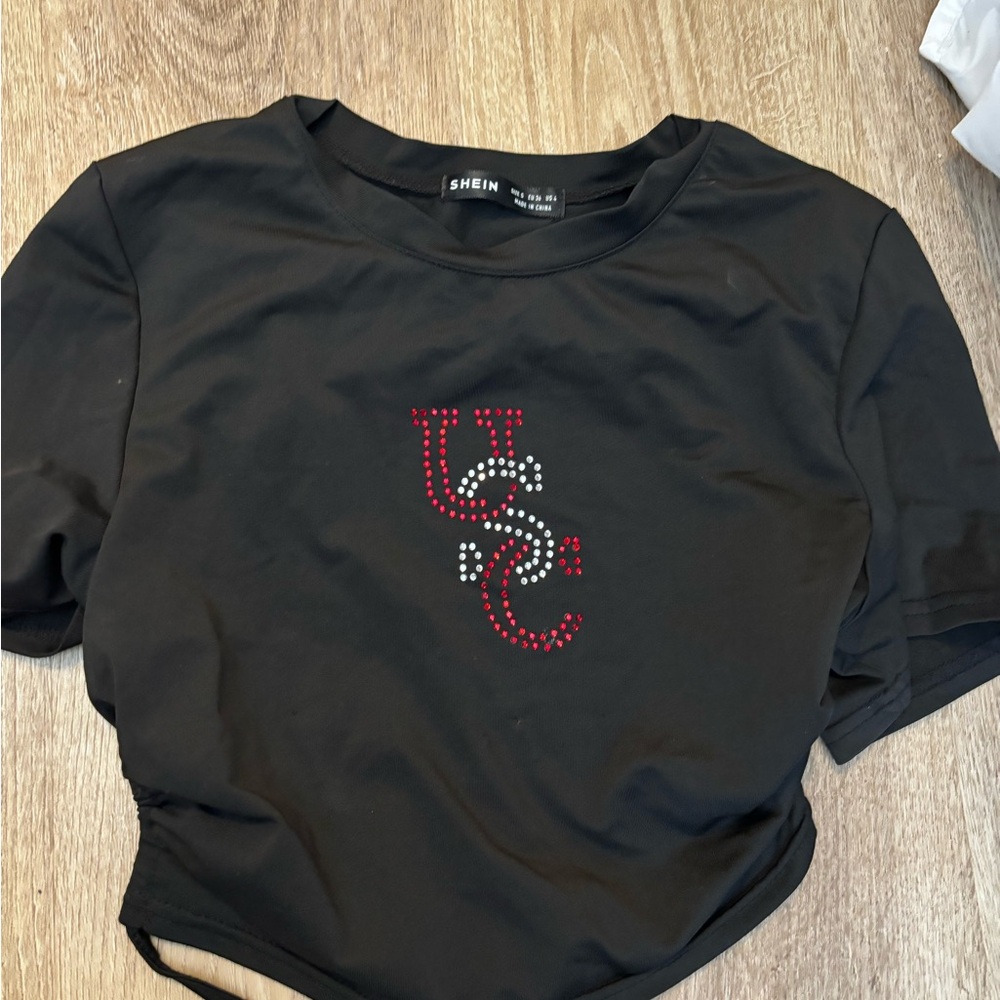 SHEIN university of South Carolina backless tee